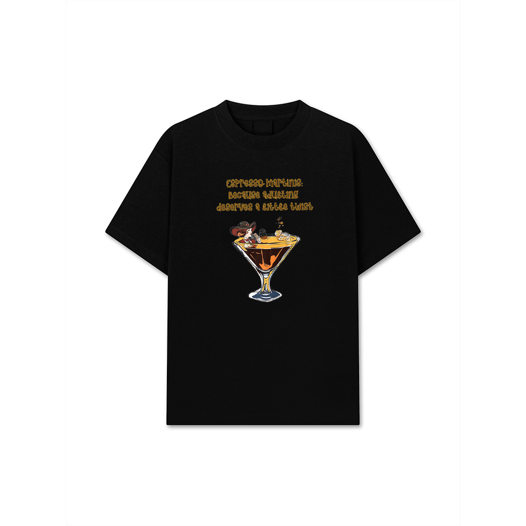 Vintage Espresso Martini Coffee Lover Design Adulting Drink Premium T-Shirt