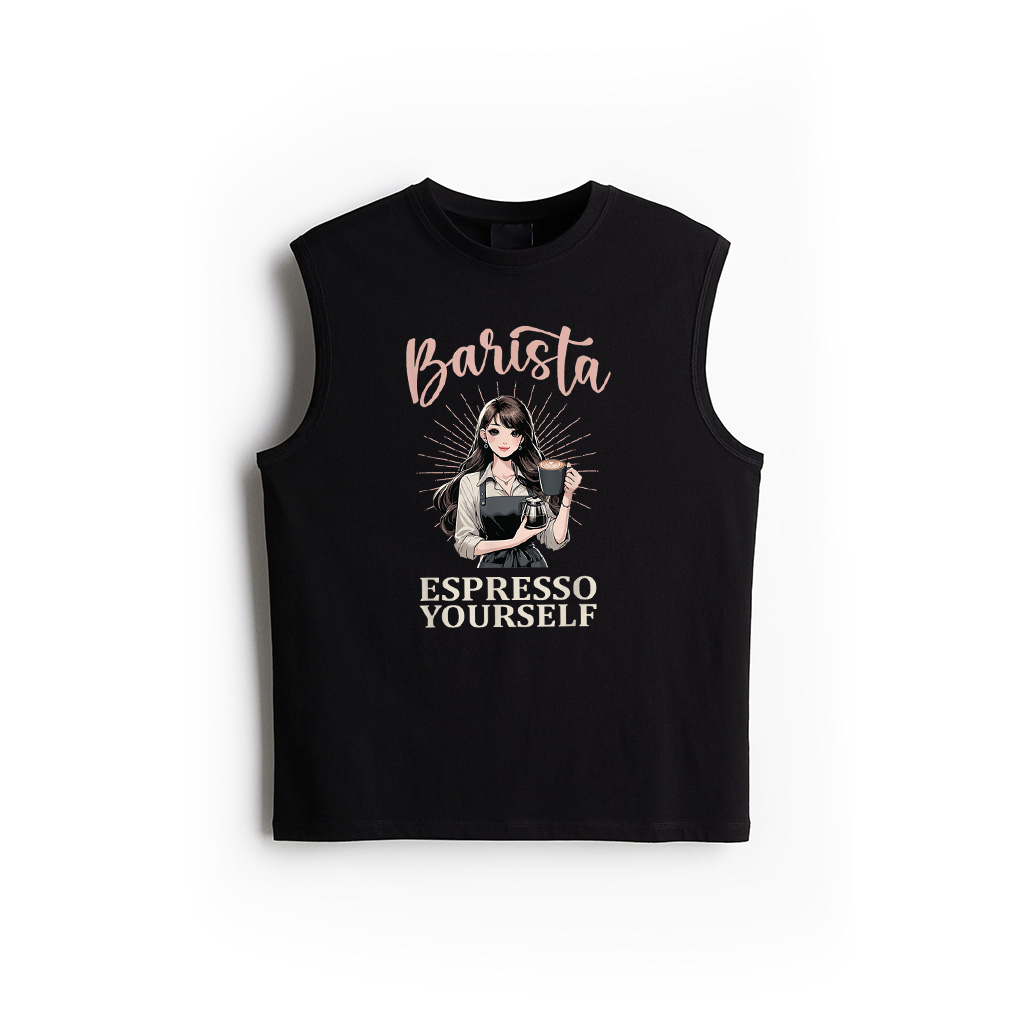 Vintage Espresso Yourself Barista Coffee Lover Classic Tank Top