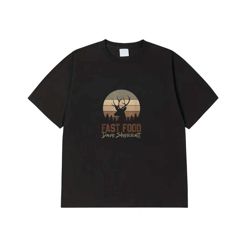 Vintage Fast Food Hunter Deer Hunting T-Shirt
