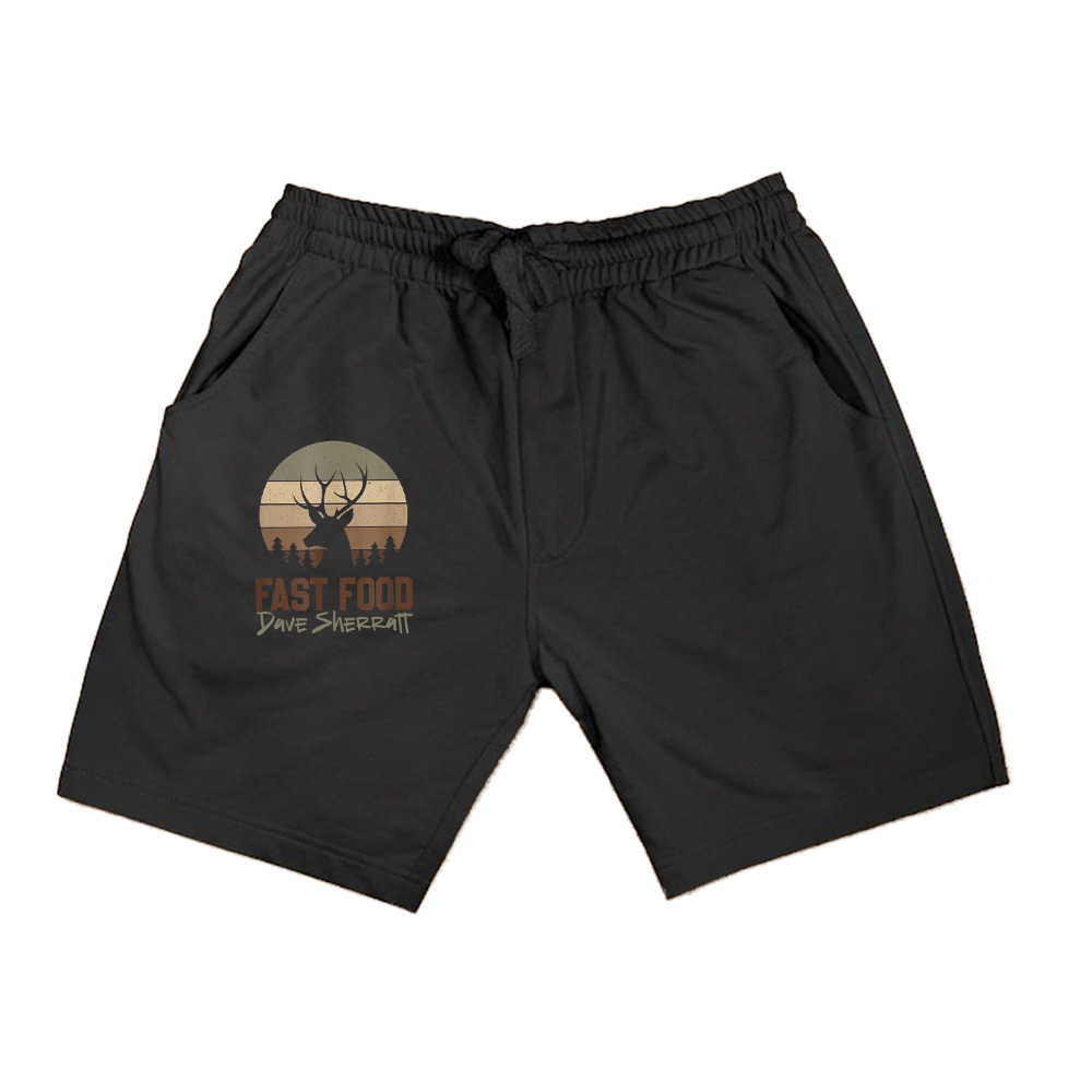 Vintage Fast Food Hunter Deer Hunting Shorts
