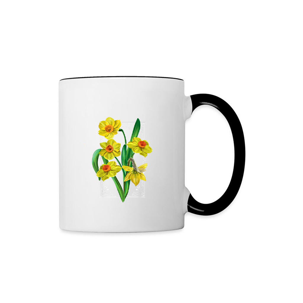 Vintage Floral Yellow Wild Daffodil Flowers Graphics Mug