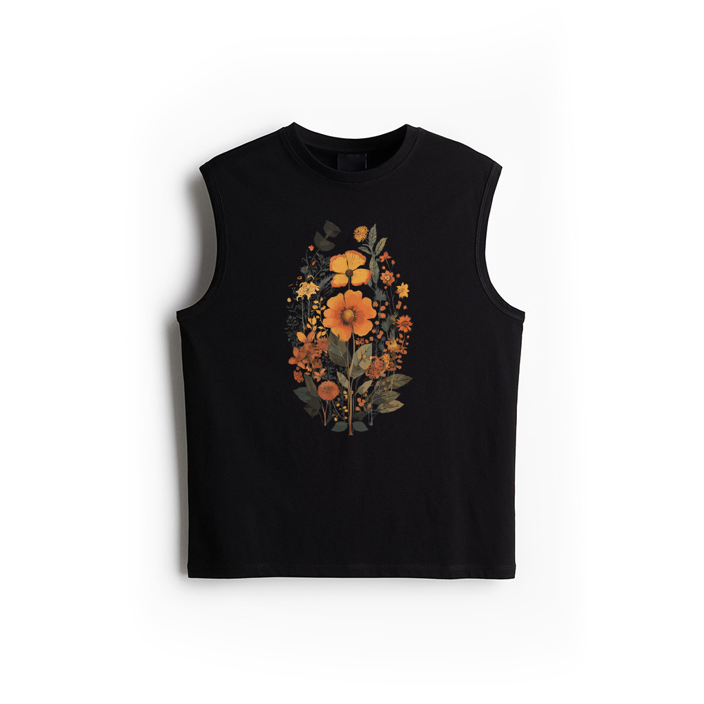 Vintage Flowers Floral Tank Top
