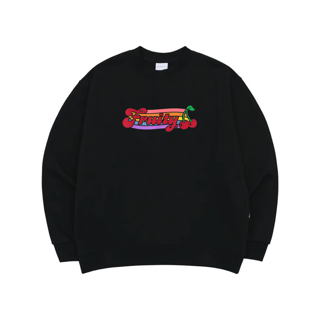 Vintage Fruity Cherry Nonbinary Lesbian Subtle Pride Sapphic Sweatshirt