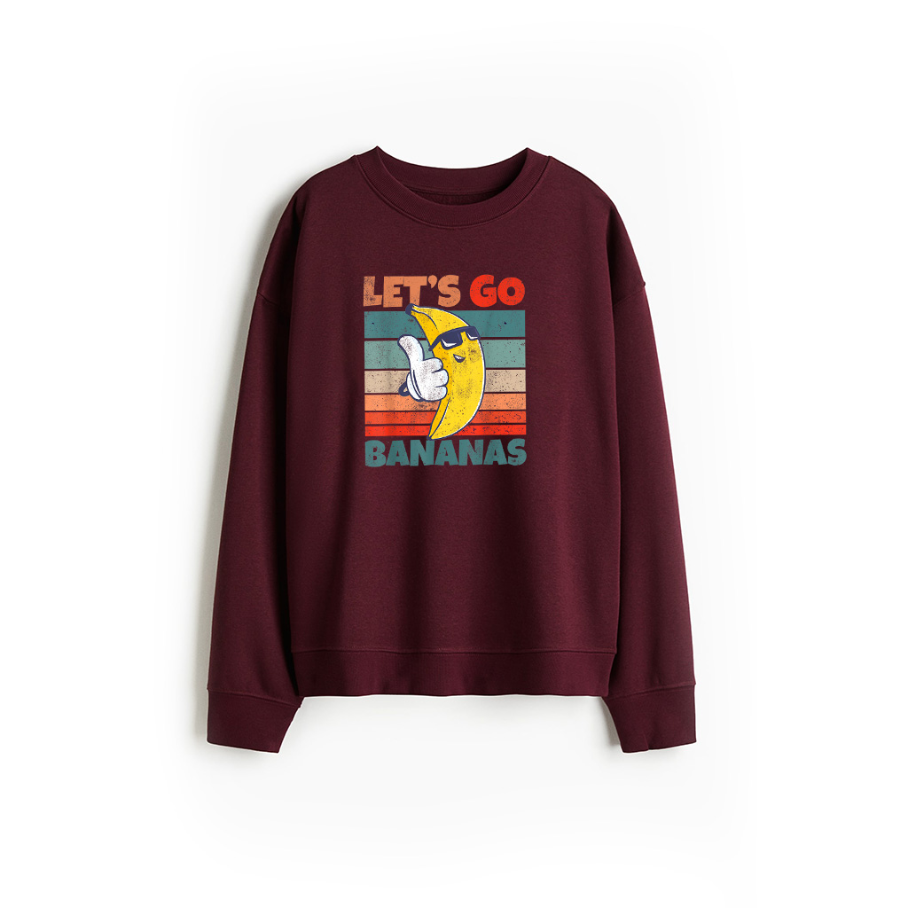 Vintage Funny Banana Meme Let Us Go Banana Cool Bananas Sweatshirt 26-06-2025