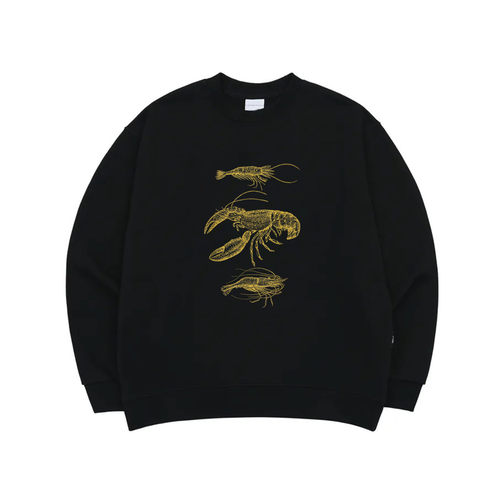 Vintage Gold Lobster Crayfish Marine Animal Claws Sweatshirt Sweatshirt