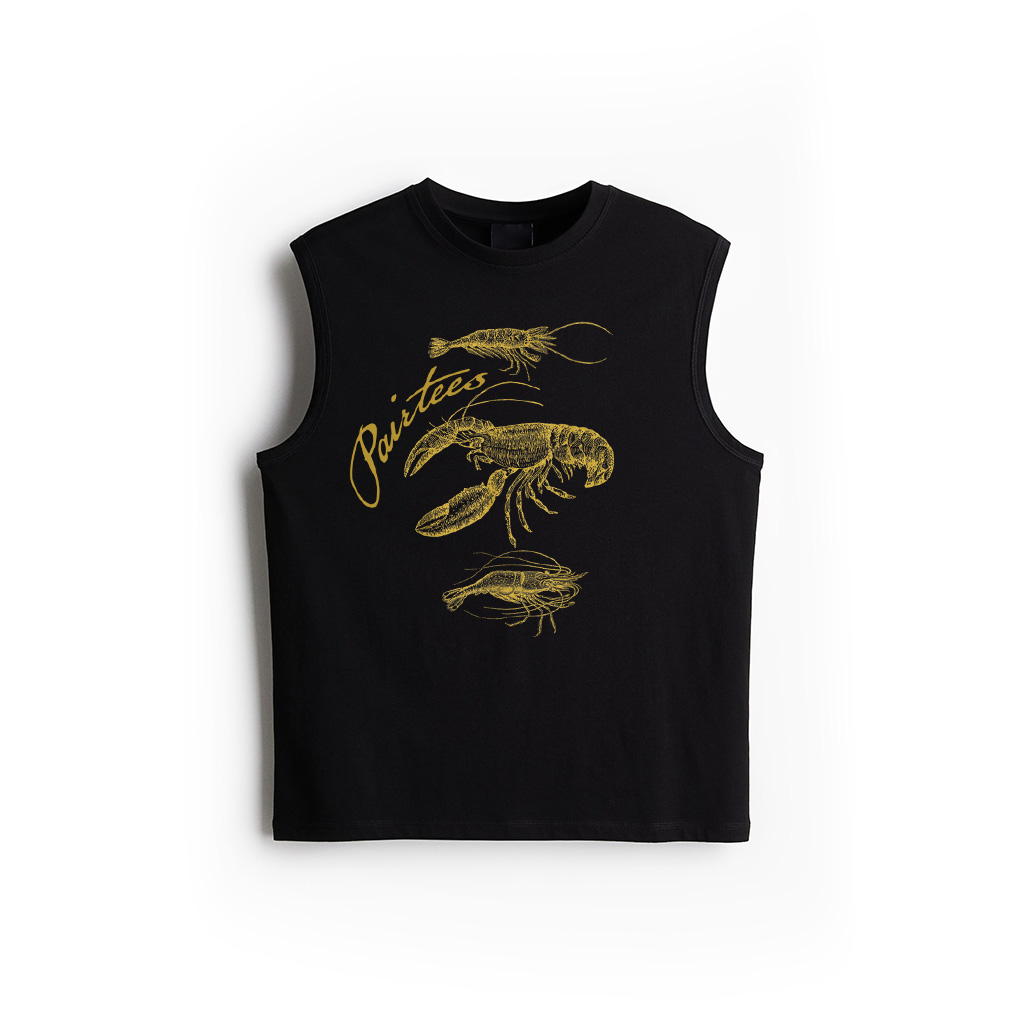 Vintage Gold Lobster Crayfish Marine Animal Claws Tank Top Tank Top
