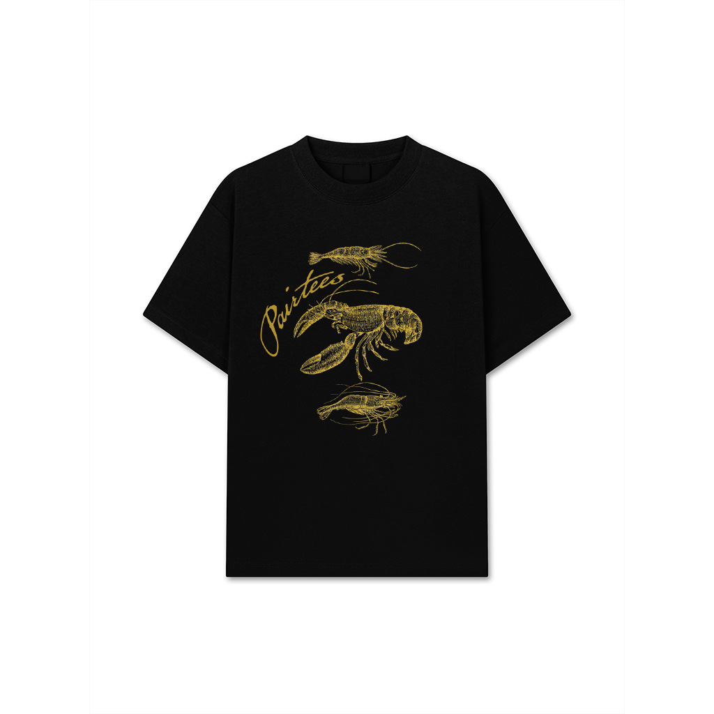 Vintage Gold Lobster Crayfish Marine Animal Claws T-Shirt T-Shirt