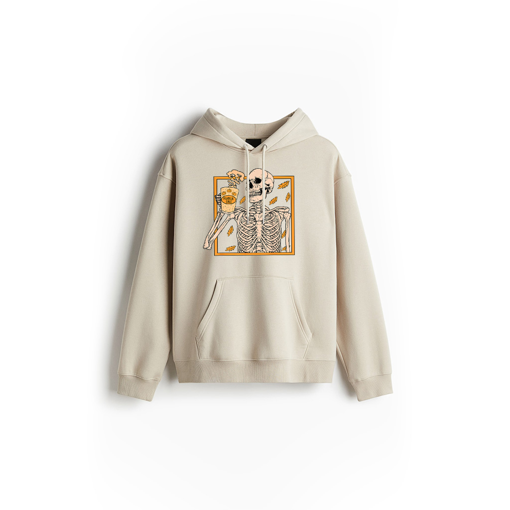 Vintage Halloween Skeleton Pumpkin Hoodie