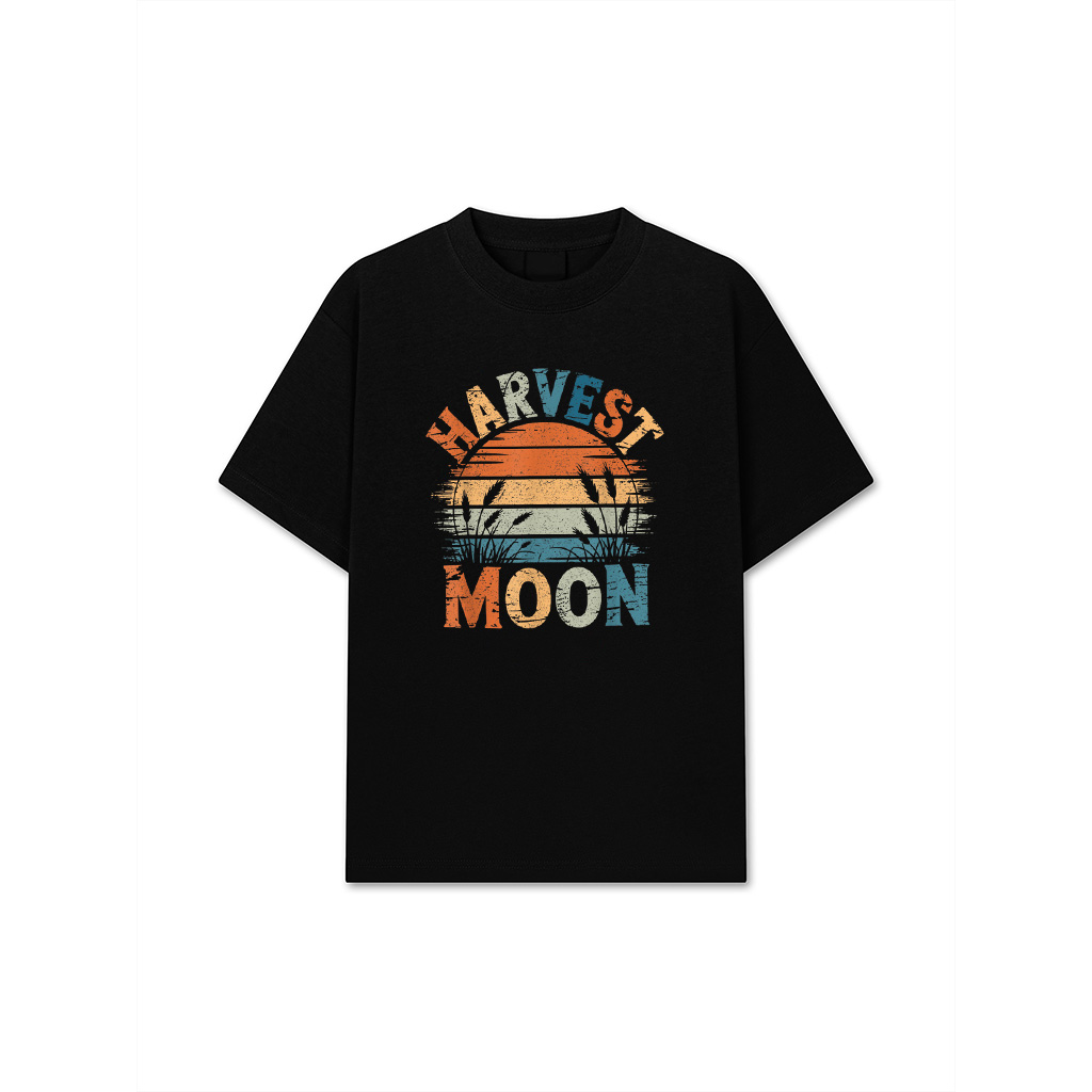 Vintage Harvest Moon S, Mens Womens Autumn Fall T-Shirt