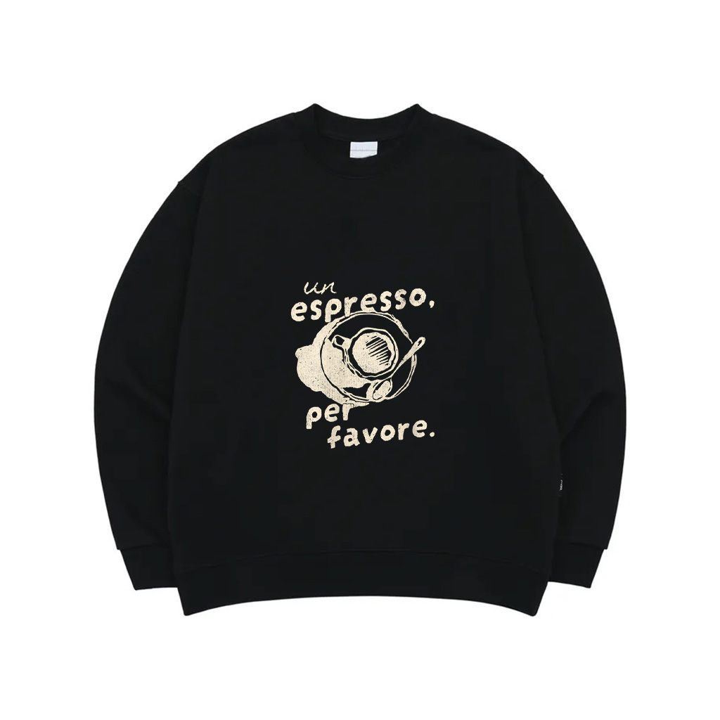 Vintage Italy Espresso Coffee Italian Cafe Sweatshirt