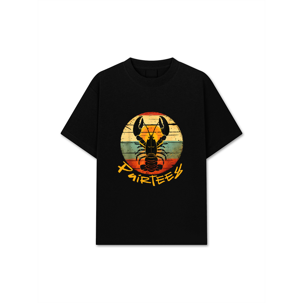 Vintage Lobster 70S 80S Vintage Retro Sunset Lobster T-Shirt