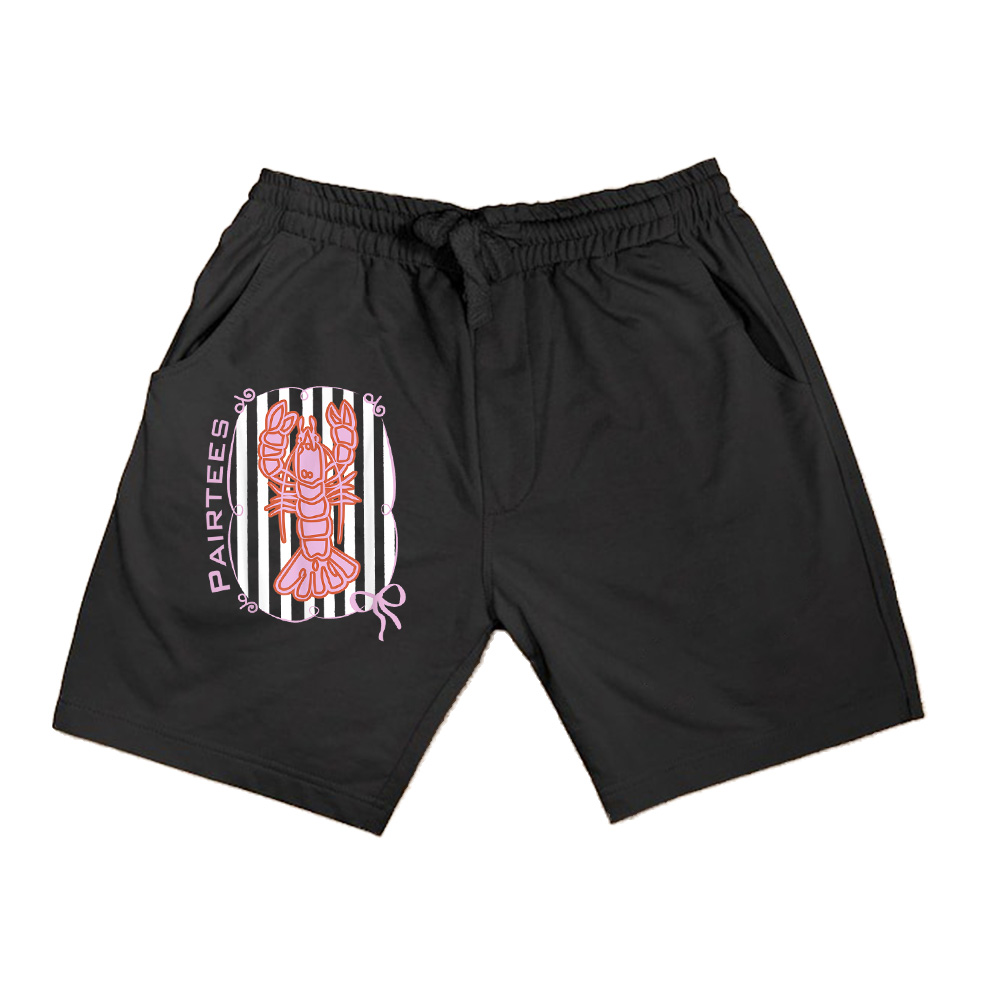 Vintage Lobster Coquette Bow Foodie Ocean Aesthetic Shorts