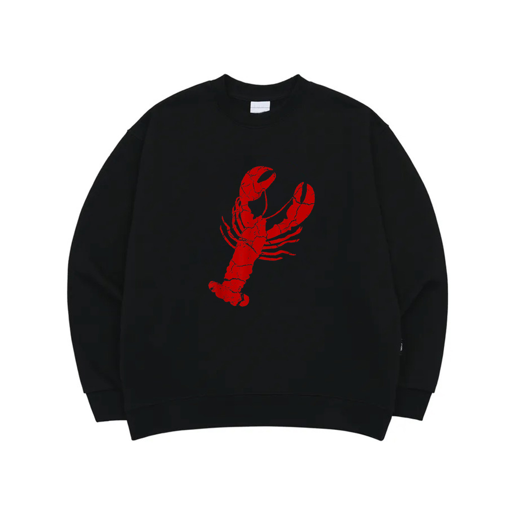 Vintage Lobster PrinSweatshirt Red Lobster Sweatshirt Sweatshirt