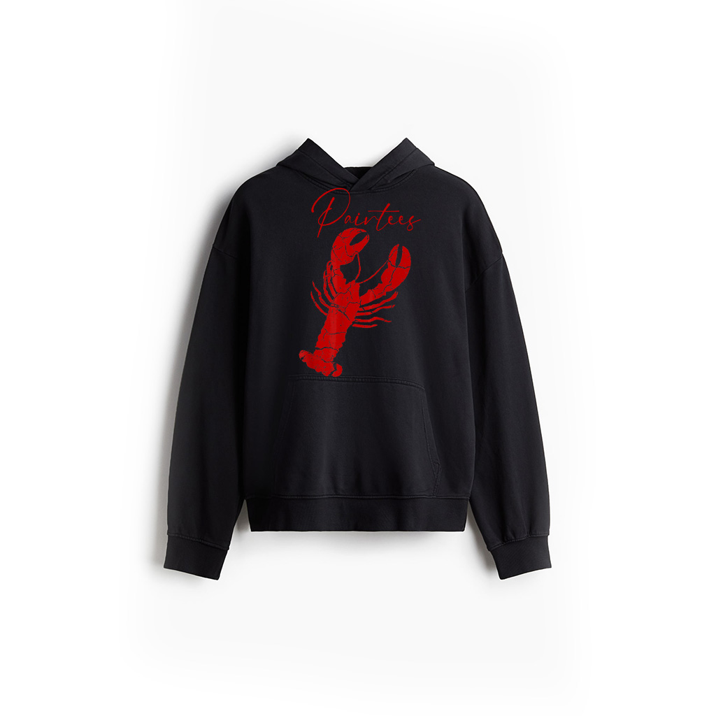 Vintage Lobster PrinHoodie Red Lobster Hoodie Hoodie