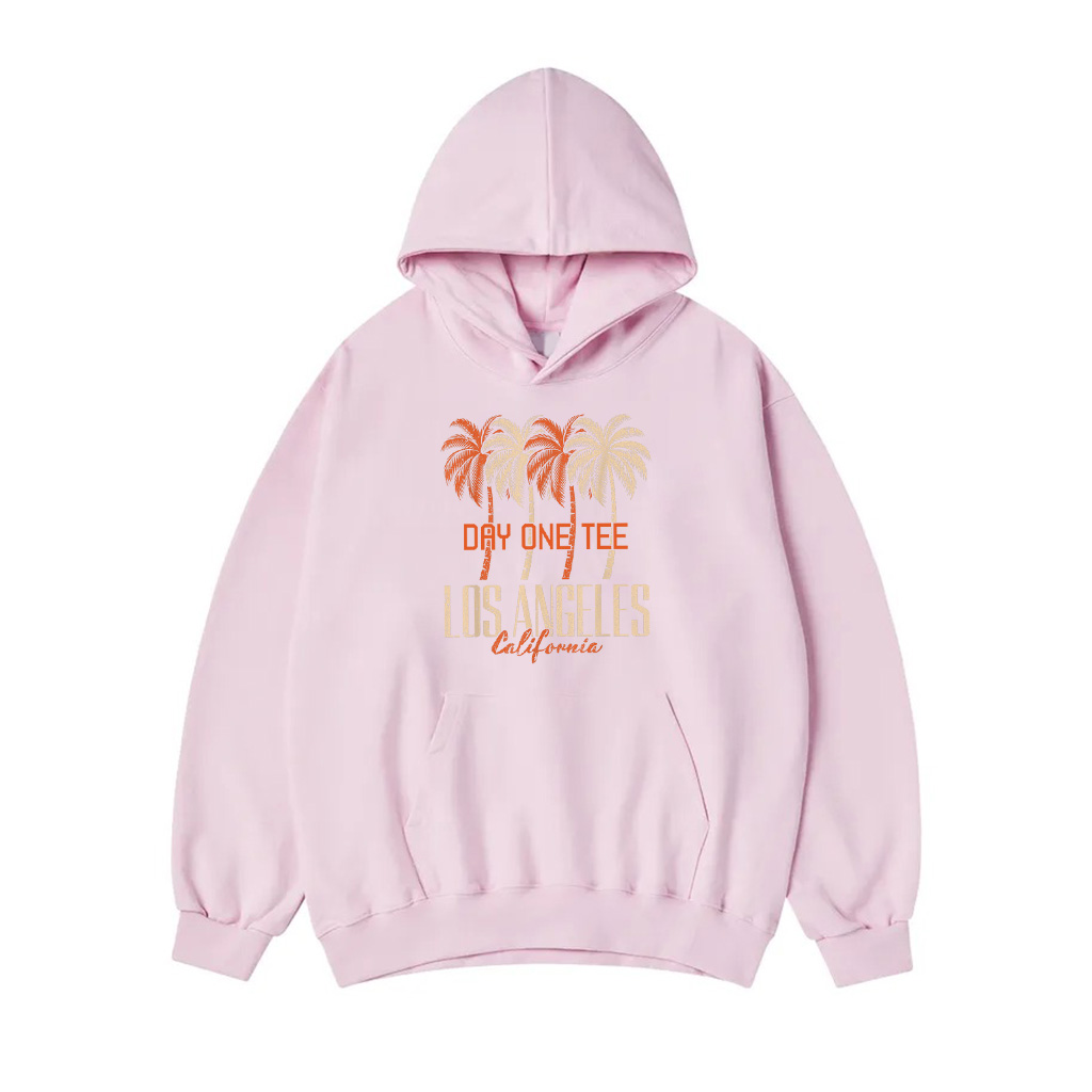 Vintage Los Angeles California Palm Trees Retro LA Graphic Hoodie - Image 2