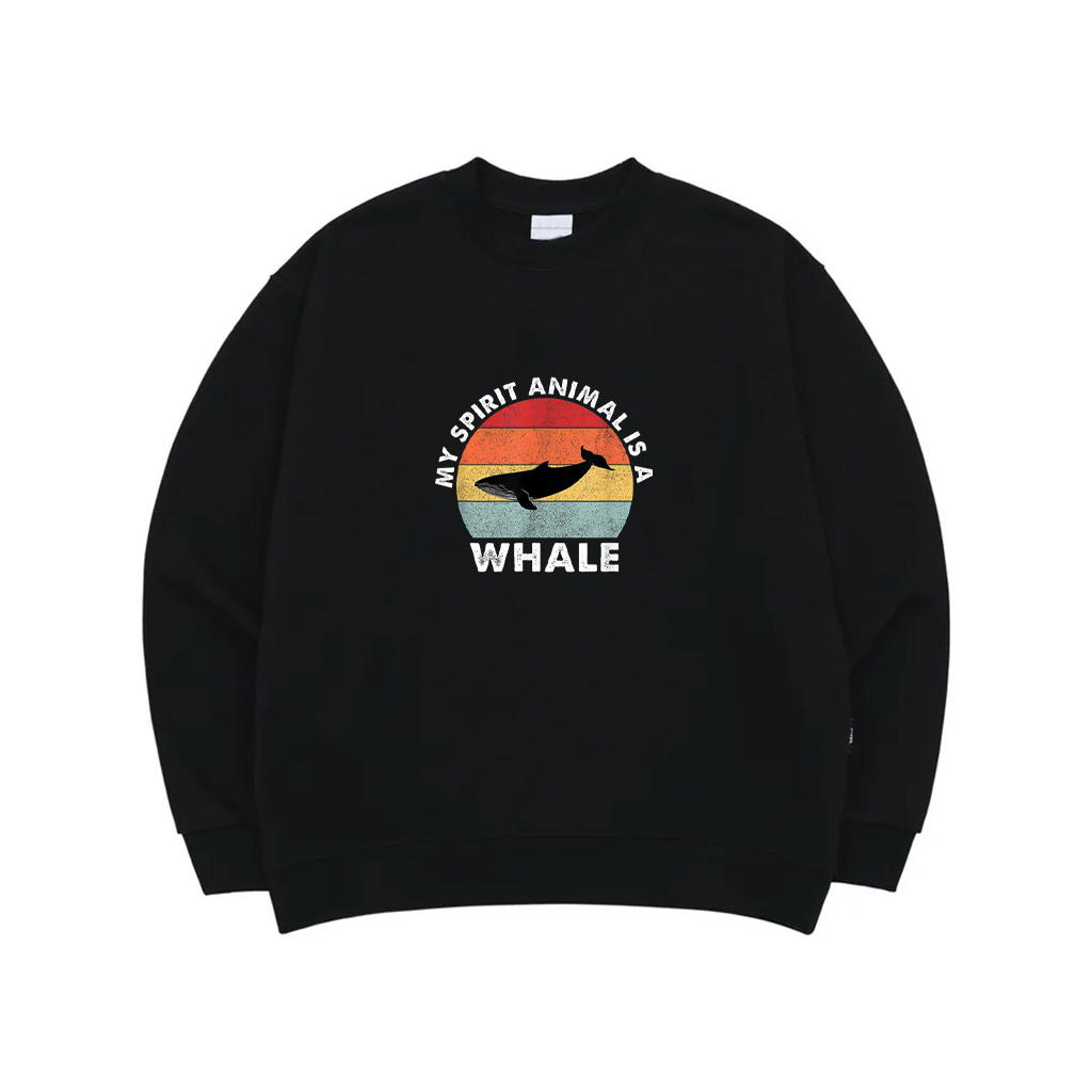 Vintage My Spirit Animal Is A Whale Sweatshirt