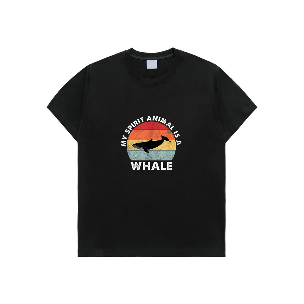 Vintage My Spirit Animal Is A Whale T-Shirt