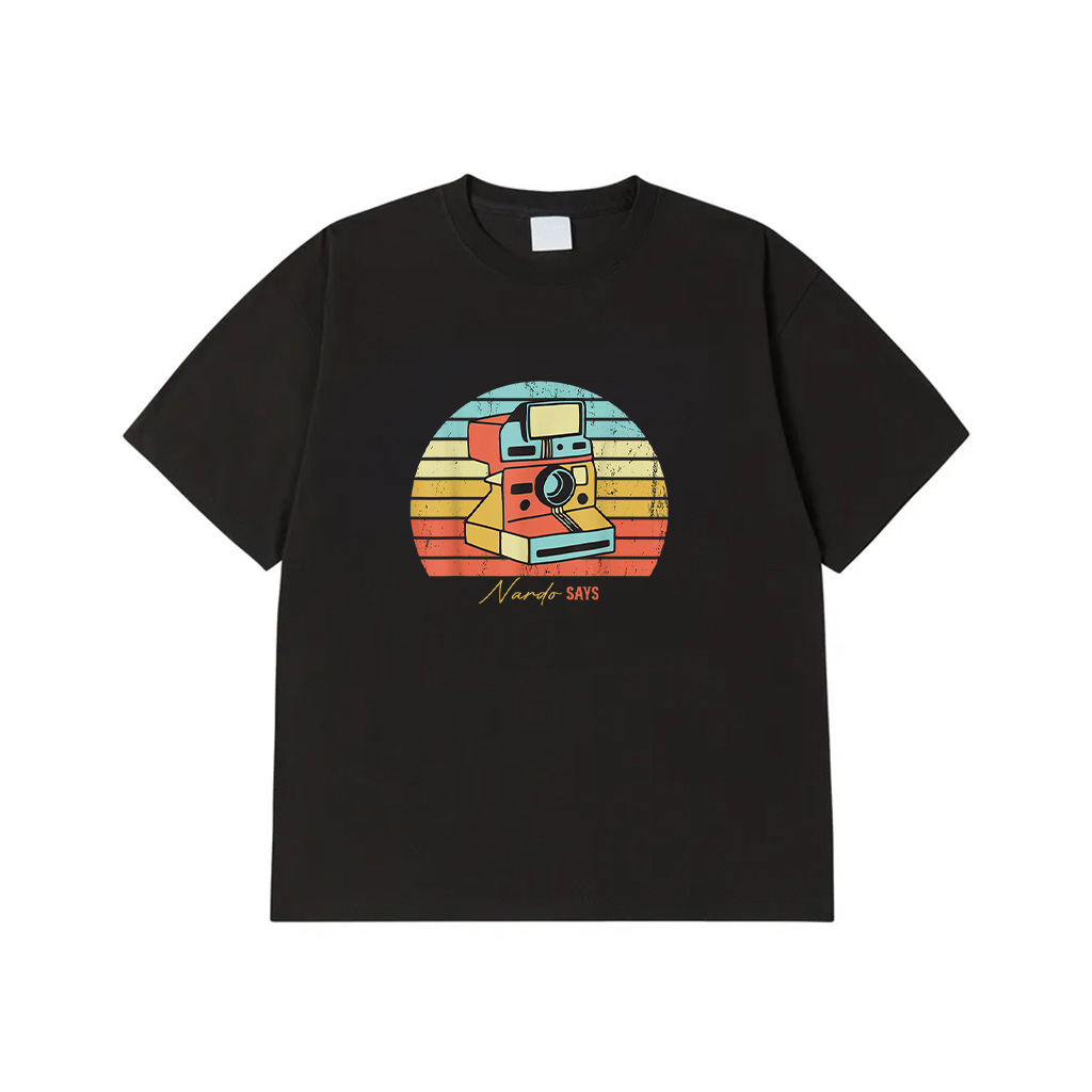 Vintage Old School Camera Retro Photography Instant Camera T-Shirt