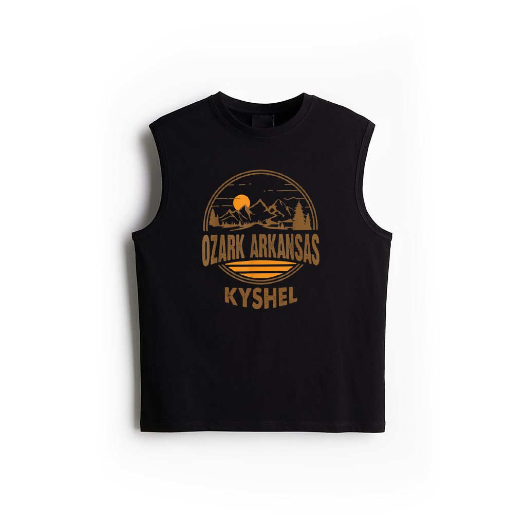 Vintage Ozark, Arkansas Mountain Hiking Souvenir Print Tank Top