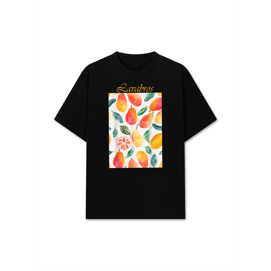 Vintage Pattern Art Mango Fruit T-Shirt