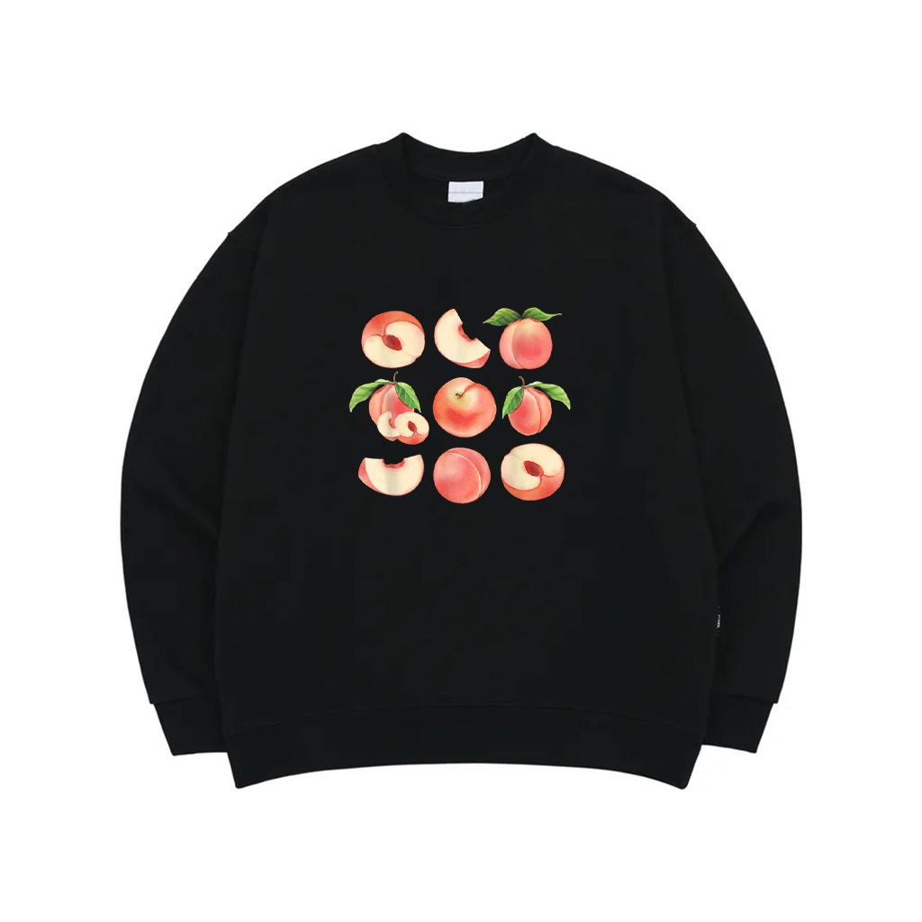 Vintage Peaches Graphic Cute Women Summer Fruit Sweatshirt