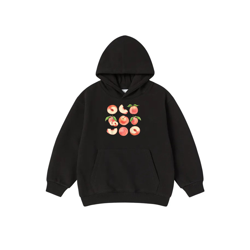 Vintage Peaches Graphic Cute Women Summer Fruit Hoodie