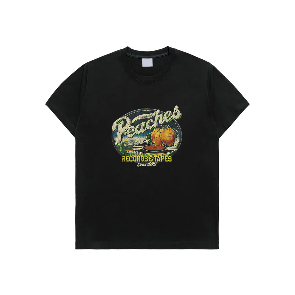 Vintage Peaches Records Tapes Retro Vinyl CD T-Shirt