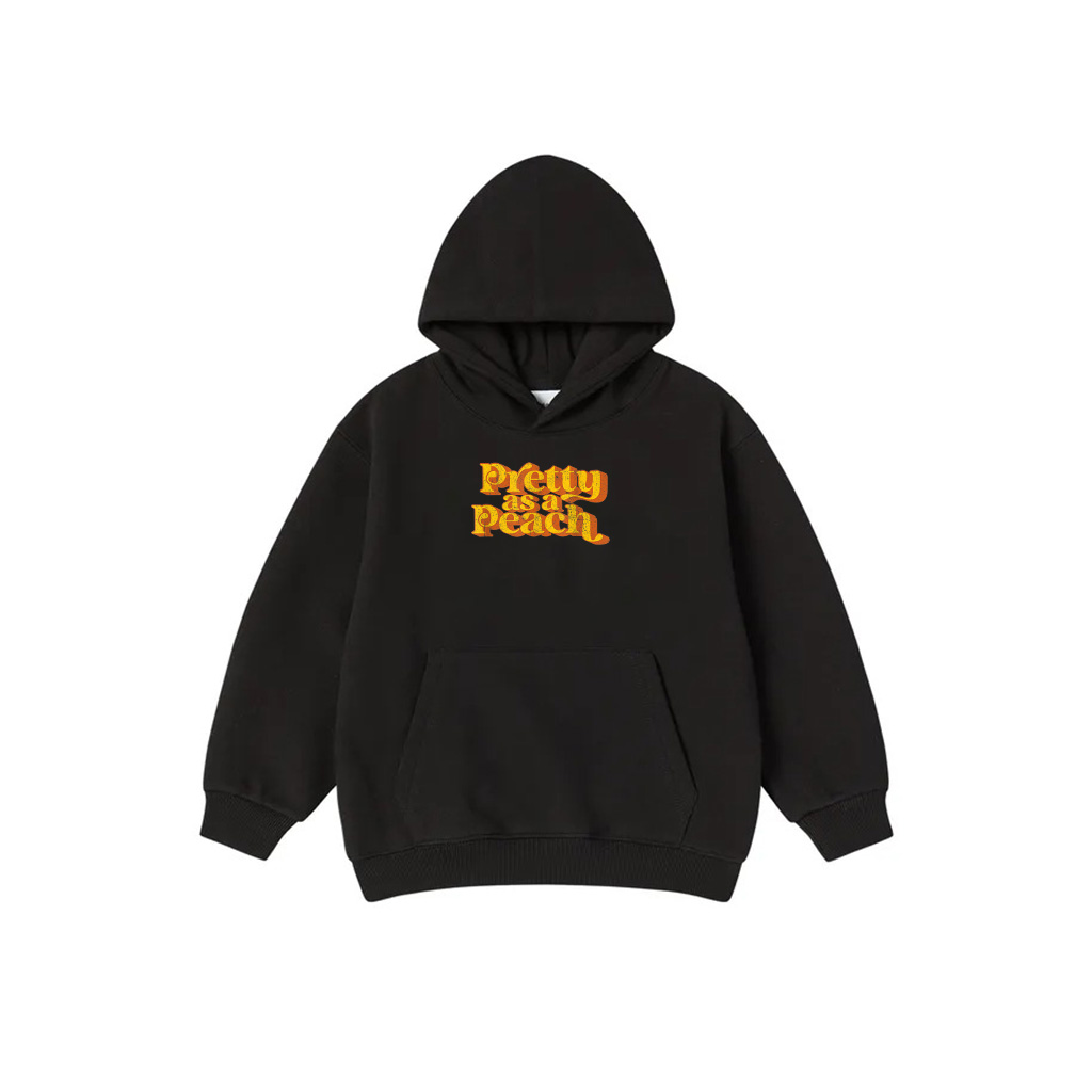Vintage Pretty As A Peach Funny Country Saying Retro 70'S Hoodie