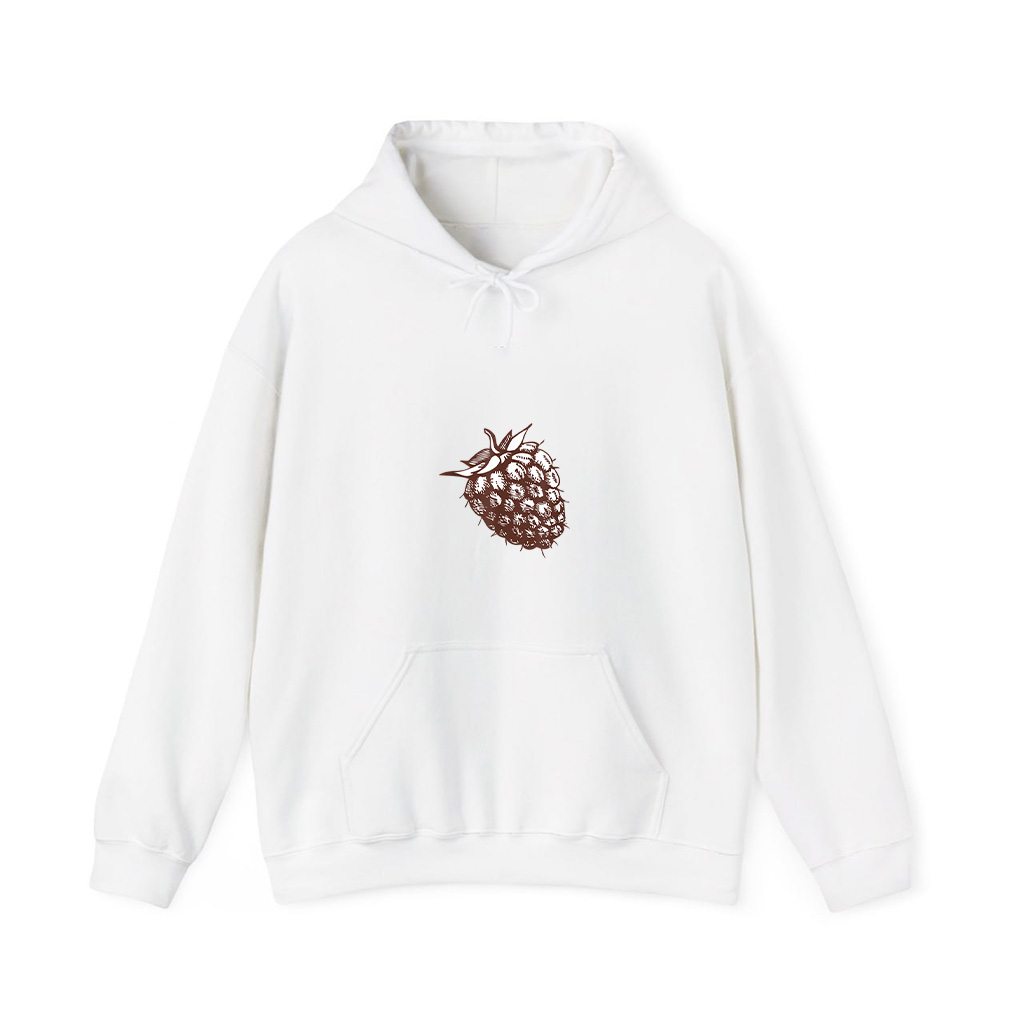 Vintage Raspberry  Retro Fruit Hoodie
