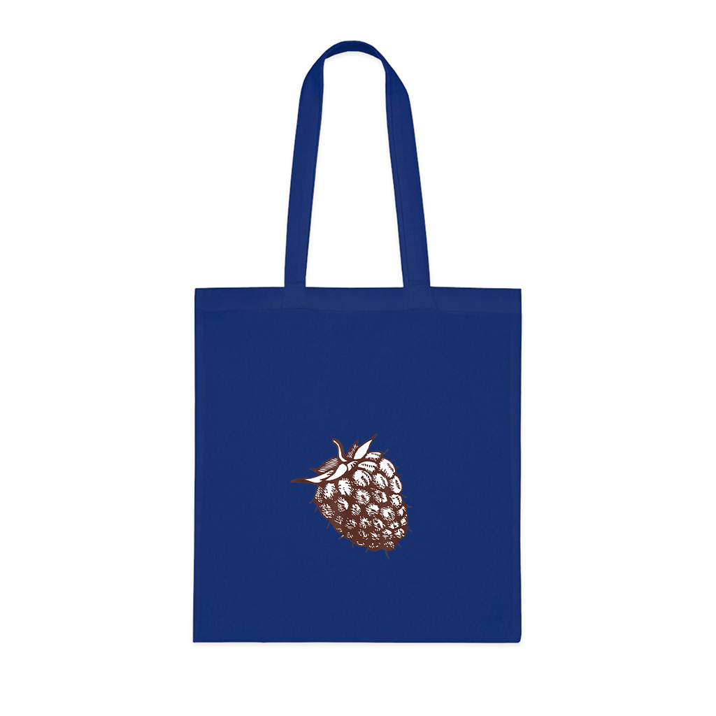 Vintage Raspberry  Retro Fruit Tote Bag
