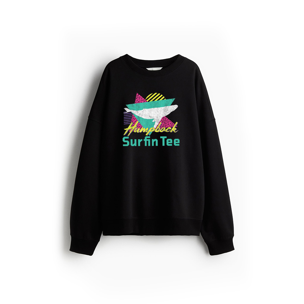 Vintage Retro 80S Or 90S Humpback Whale Sweatshirt