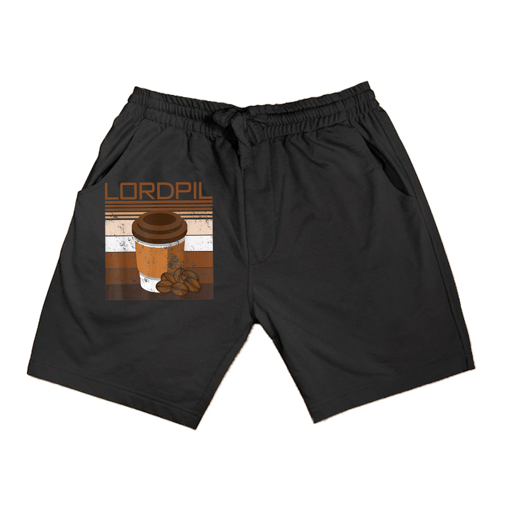 Vintage Retro Coffee Cup Beans Cappuccino Espresso Lover Shorts