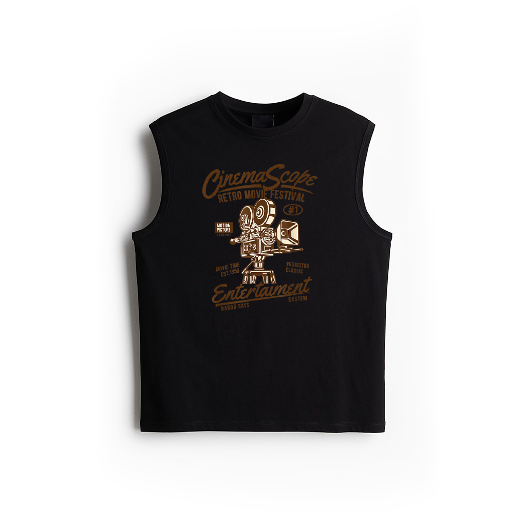 Vintage Retro Movie Camera Tank Top