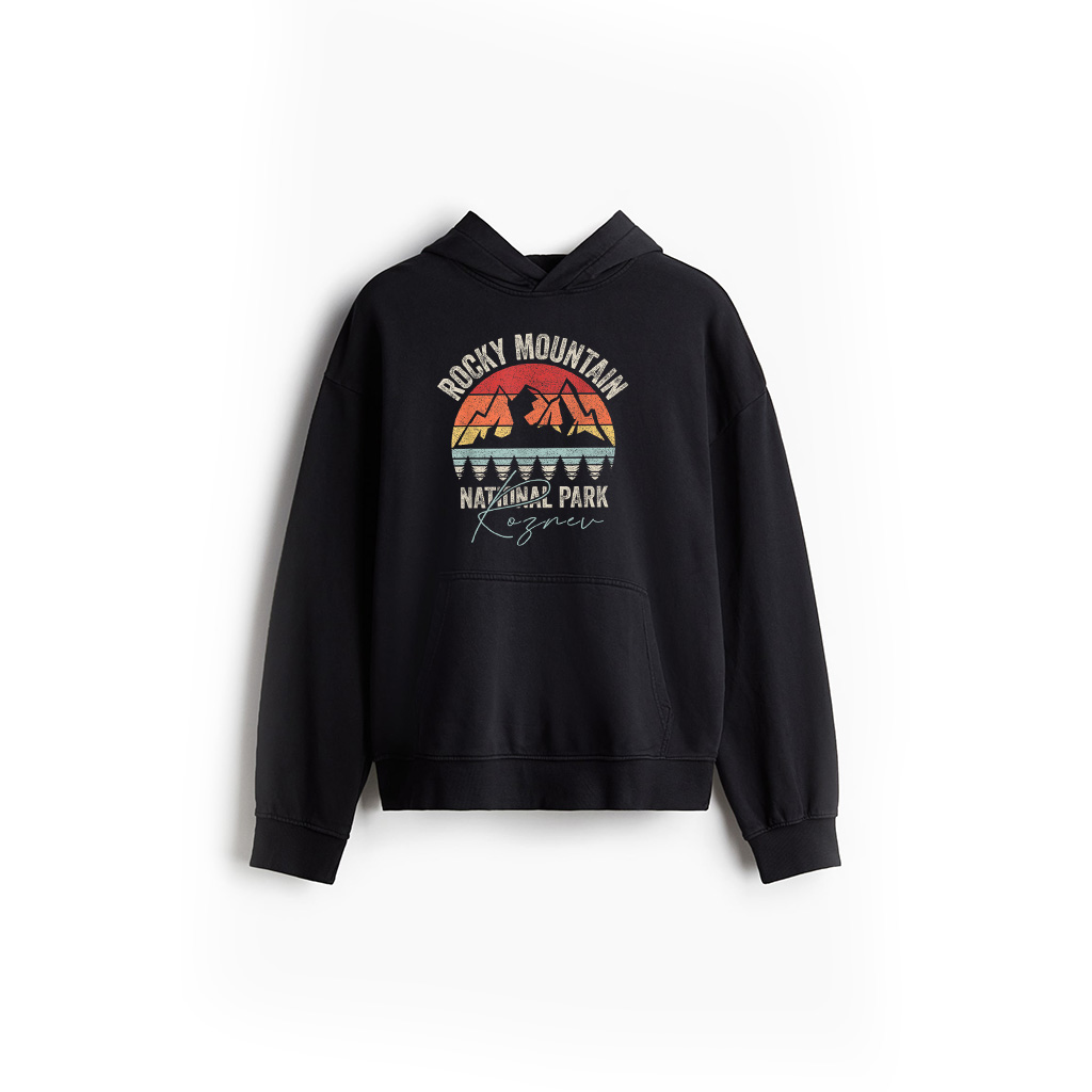Vintage Retro Rocky Mountain National Park Hoodie New Arrivals