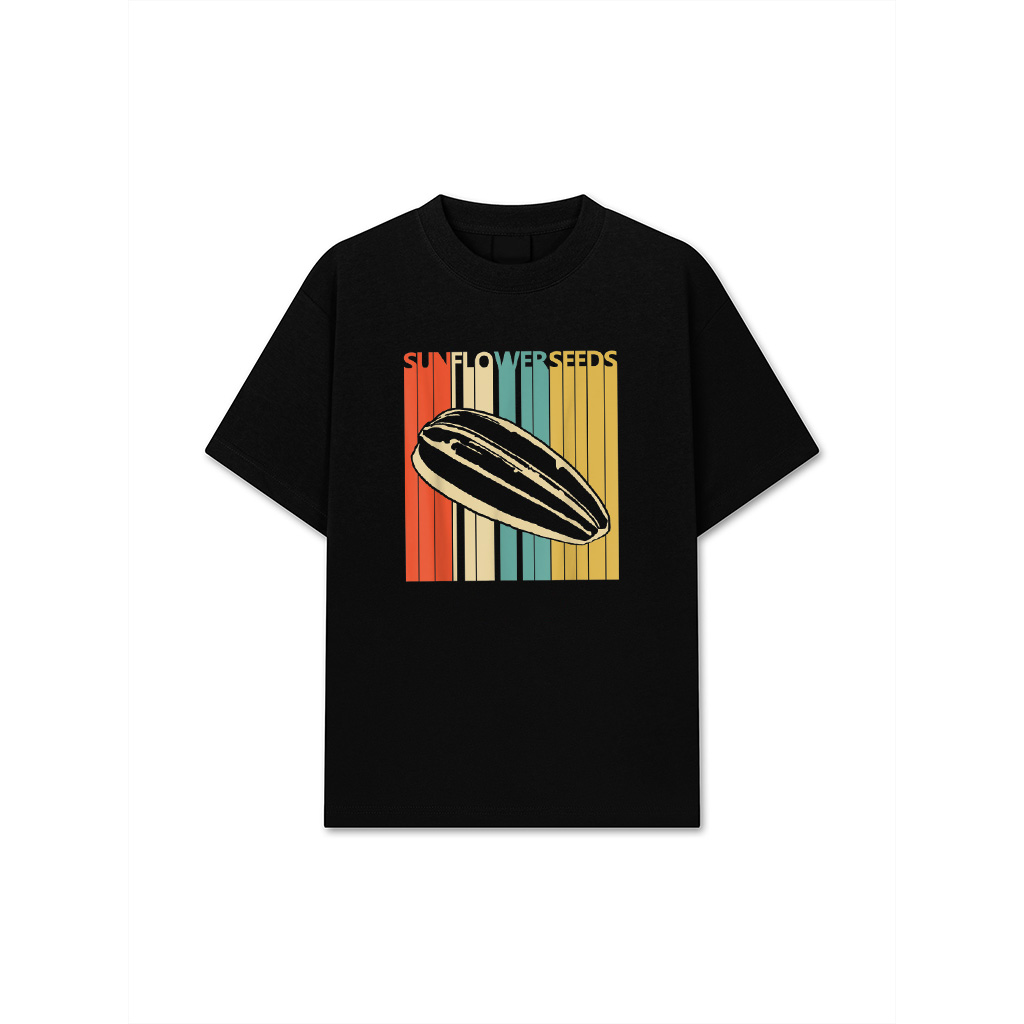 Vintage Retro Sunflower Seeds T-Shirt
