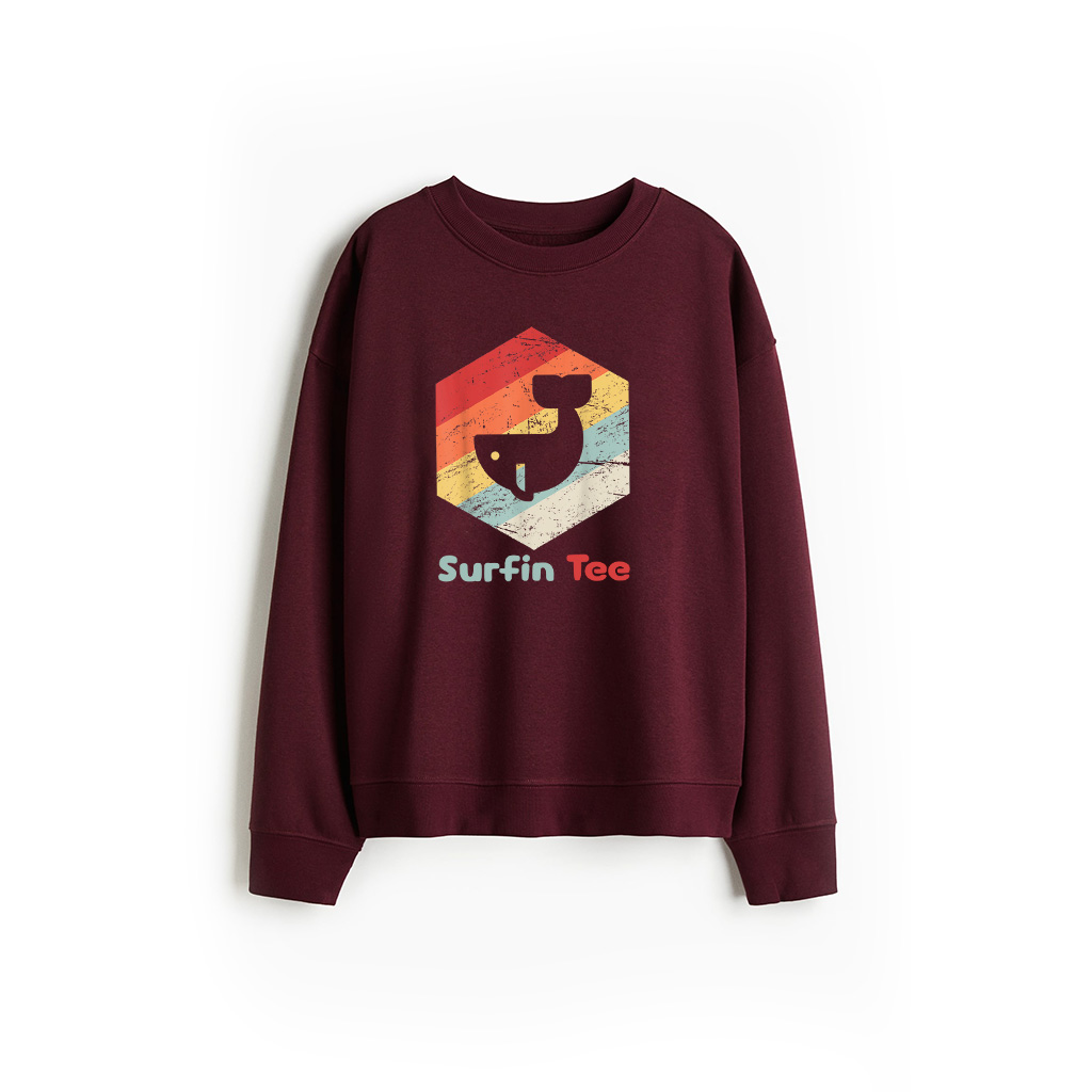 Vintage Retro Whale Sweatshirt Sweatshirt - Image 2