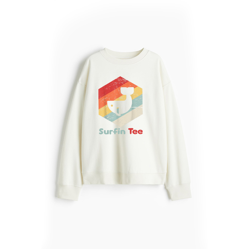 Vintage Retro Whale Sweatshirt Sweatshirt - Image 3