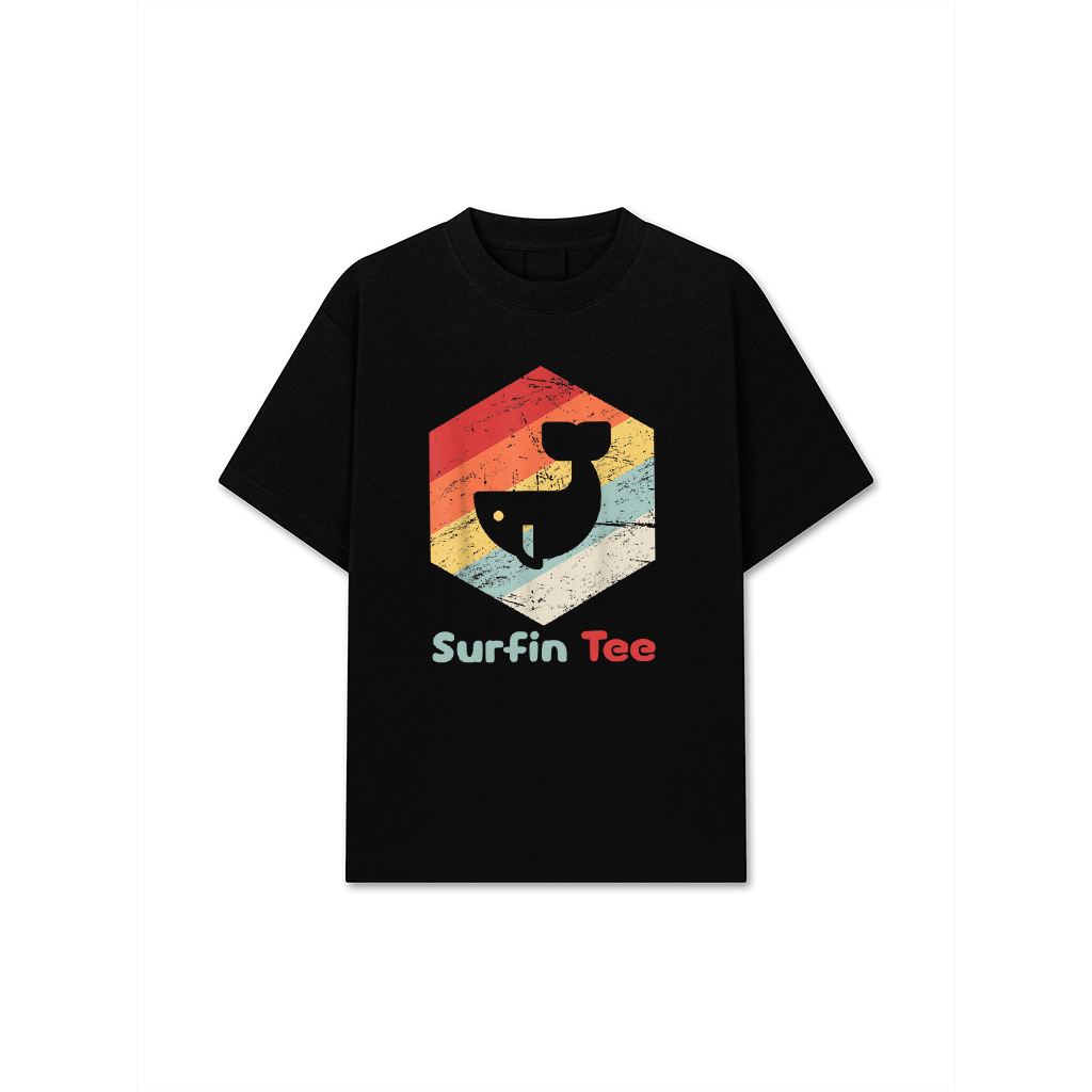 Vintage Retro Whale T-Shirt T-Shirt
