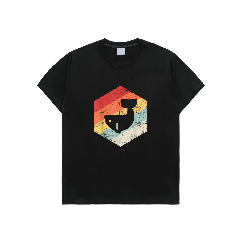 Vintage Retro Whale T-Shirt T-Shirt