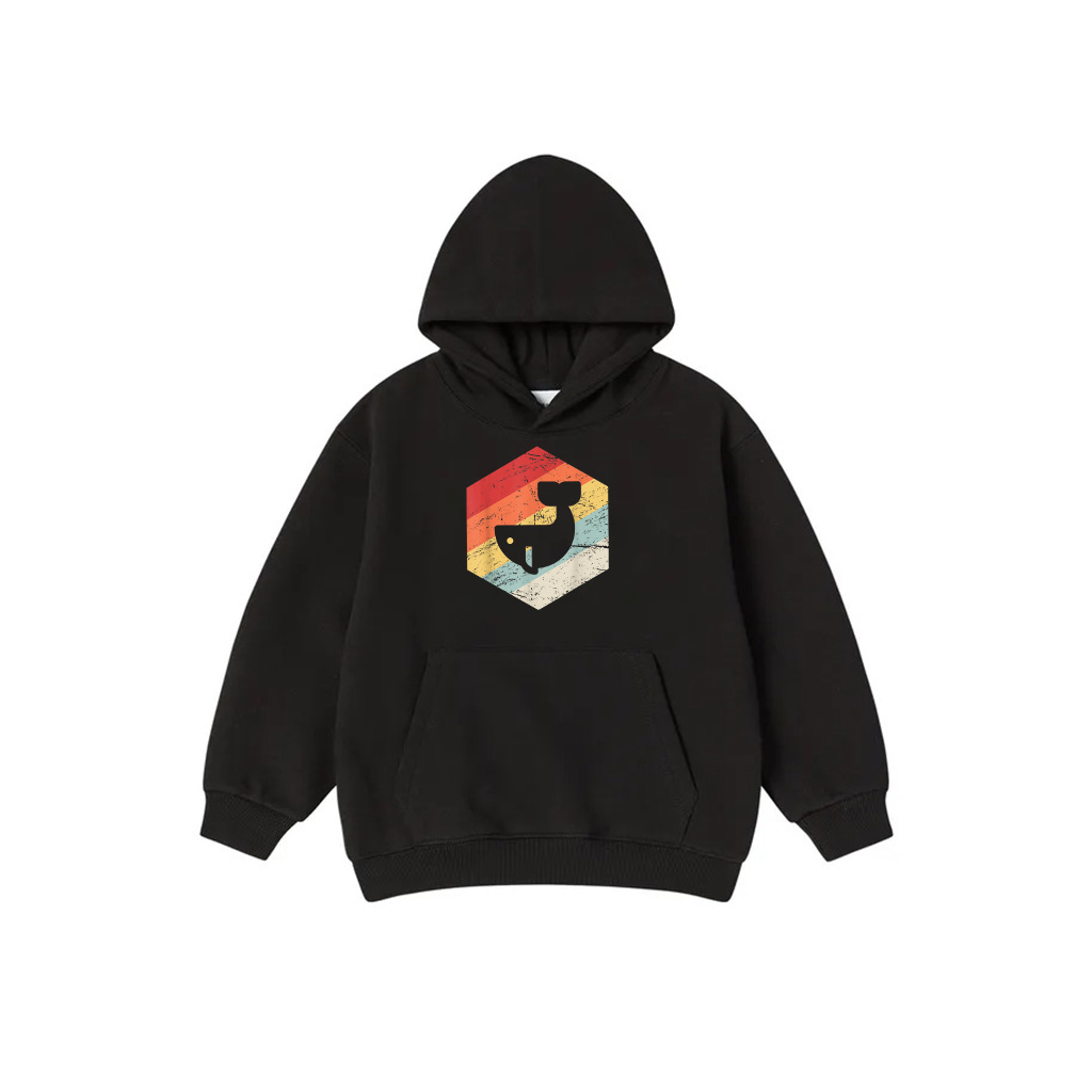 Vintage Retro Whale Hoodie Hoodie