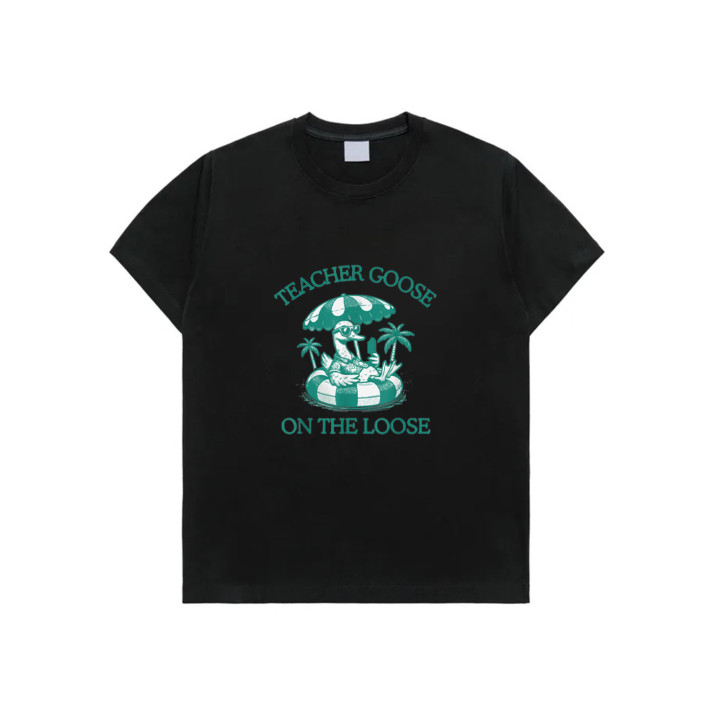 Vintage Silly Goose Last Day Of School Teacher Summer Break T-Shirt