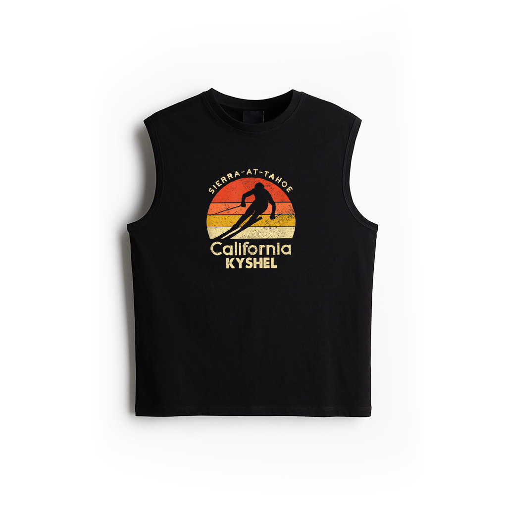 Vintage Ski Sierra At Tahoe California Mountain Tank Top