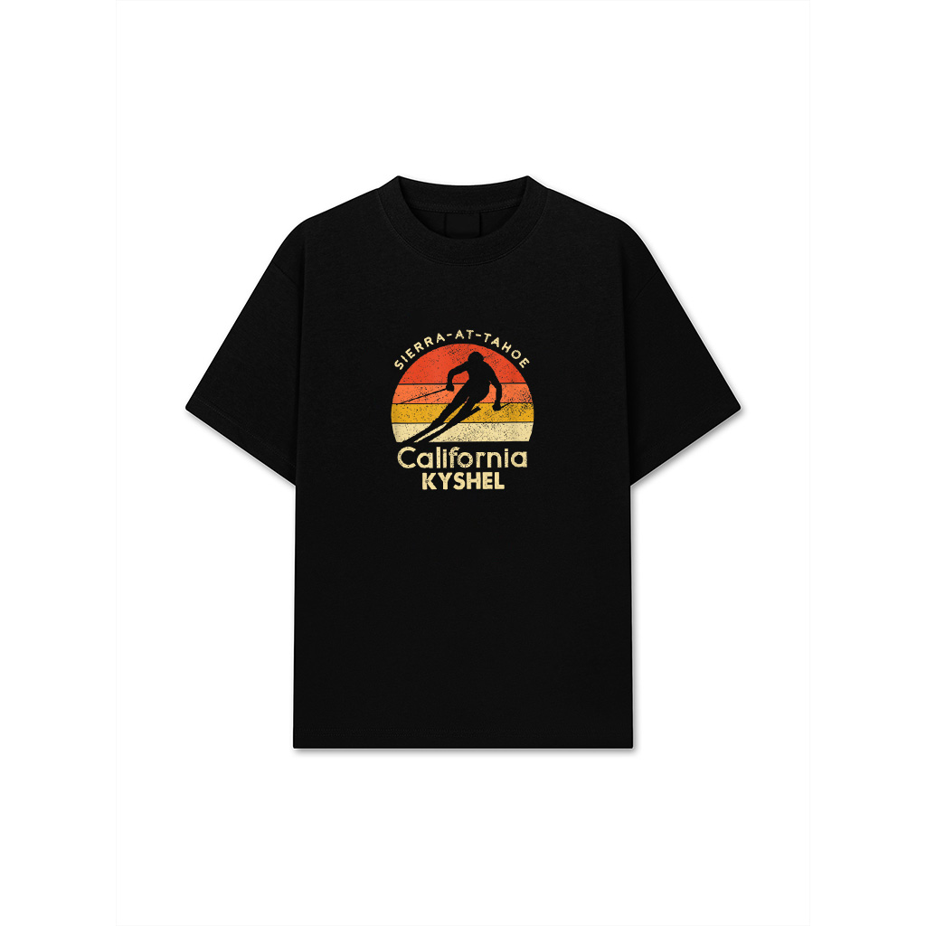 Vintage Ski Sierra At Tahoe California Mountain T-Shirt