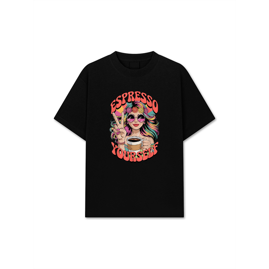 Vintage Sunset Coffee Lover's Espresso Yourself Retro Design T-Shirt