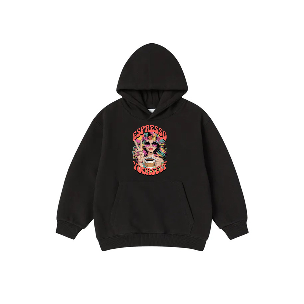 Vintage Sunset Coffee Lover's Espresso Yourself Retro Design Hoodie
