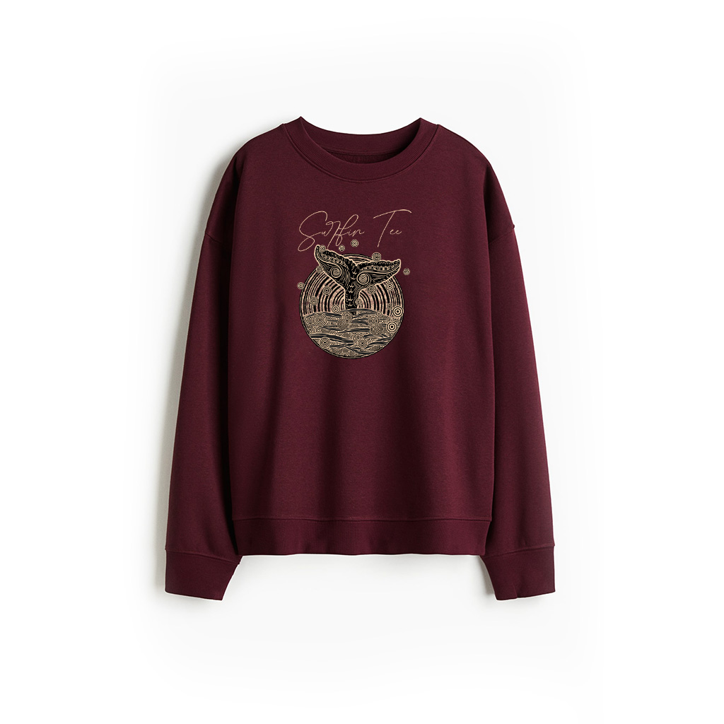 Vintage Tribal Whales Sweatshirt - Image 2