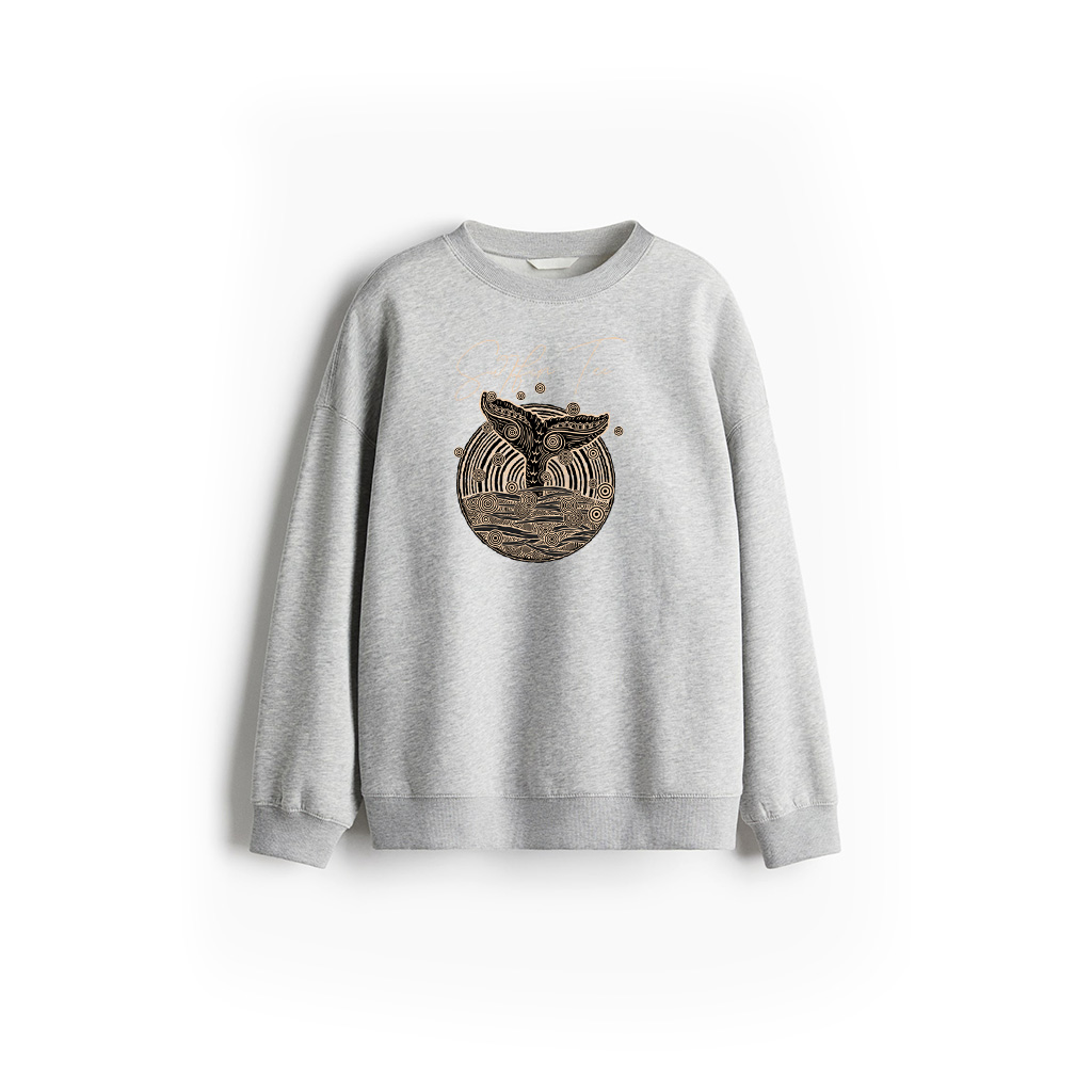 Vintage Tribal Whales Sweatshirt - Image 4
