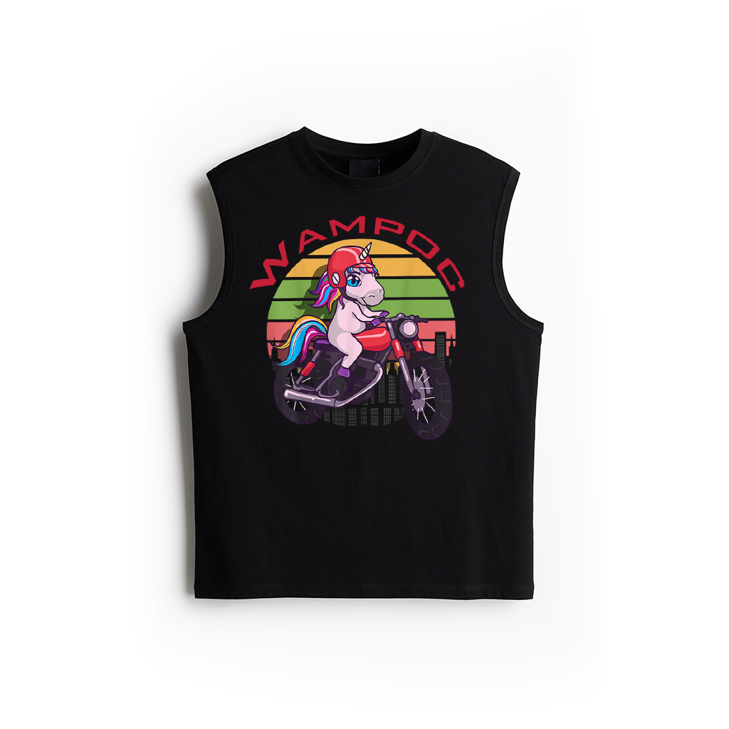 Vintage Unicorn Motorcycle Kawaii Unicorns Lovers Tank Top
