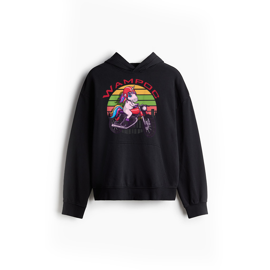 Vintage Unicorn Motorcycle Kawaii Unicorns Lovers Hoodie