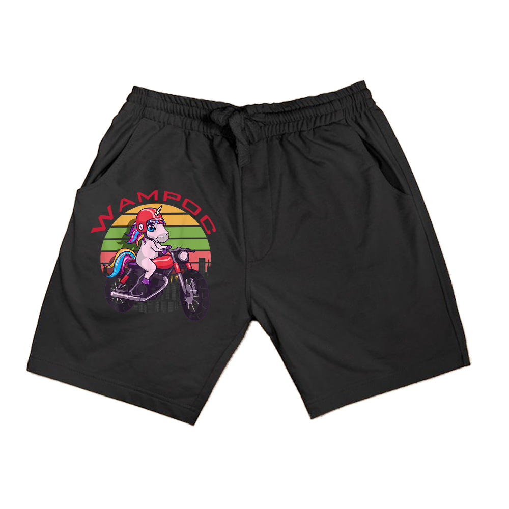 Vintage Unicorn Motorcycle Kawaii Unicorns Lovers Shorts